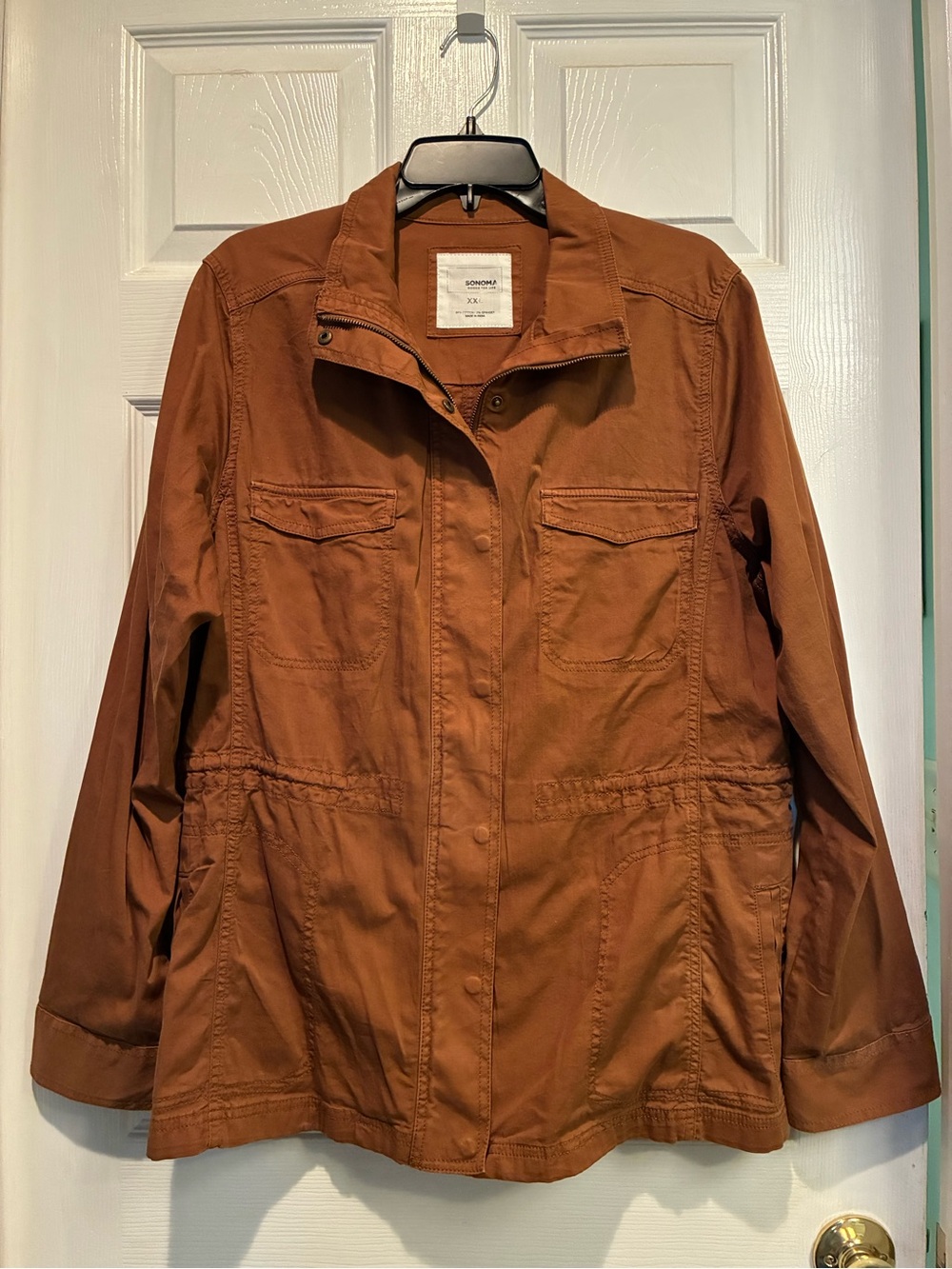 Sonoma Women's Rusty Brown Utility Jacket with Pockets